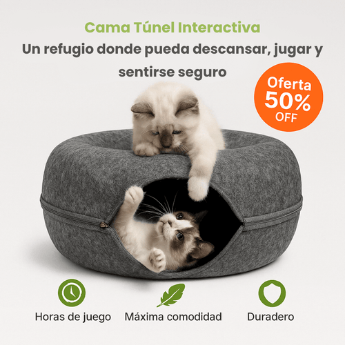 Cama Interactiva Para Gatos Cat Tunnel