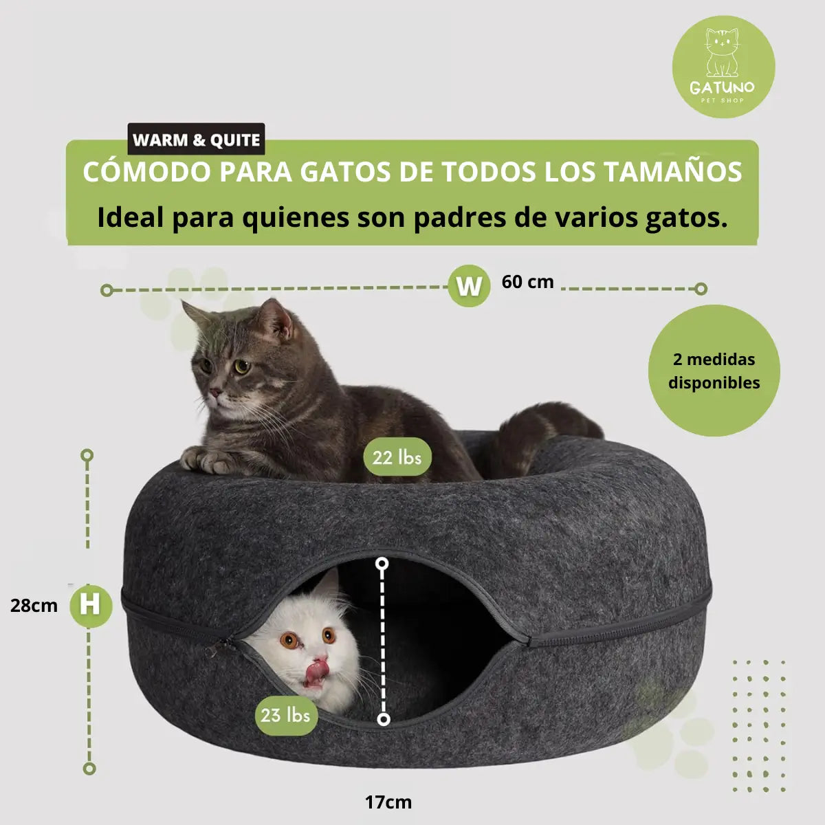 Cama Interactiva Para Gatos Cat Tunnel