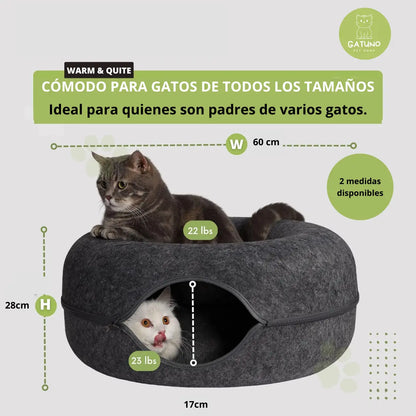 Cama Interactiva Para Gatos Cat Tunnel