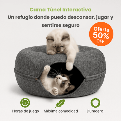 Cama Interactiva Para Gatos Cat Tunnel
